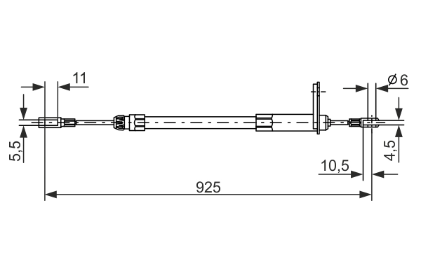 BOSCH 1 987 477 220 Cable Pull, parking brake