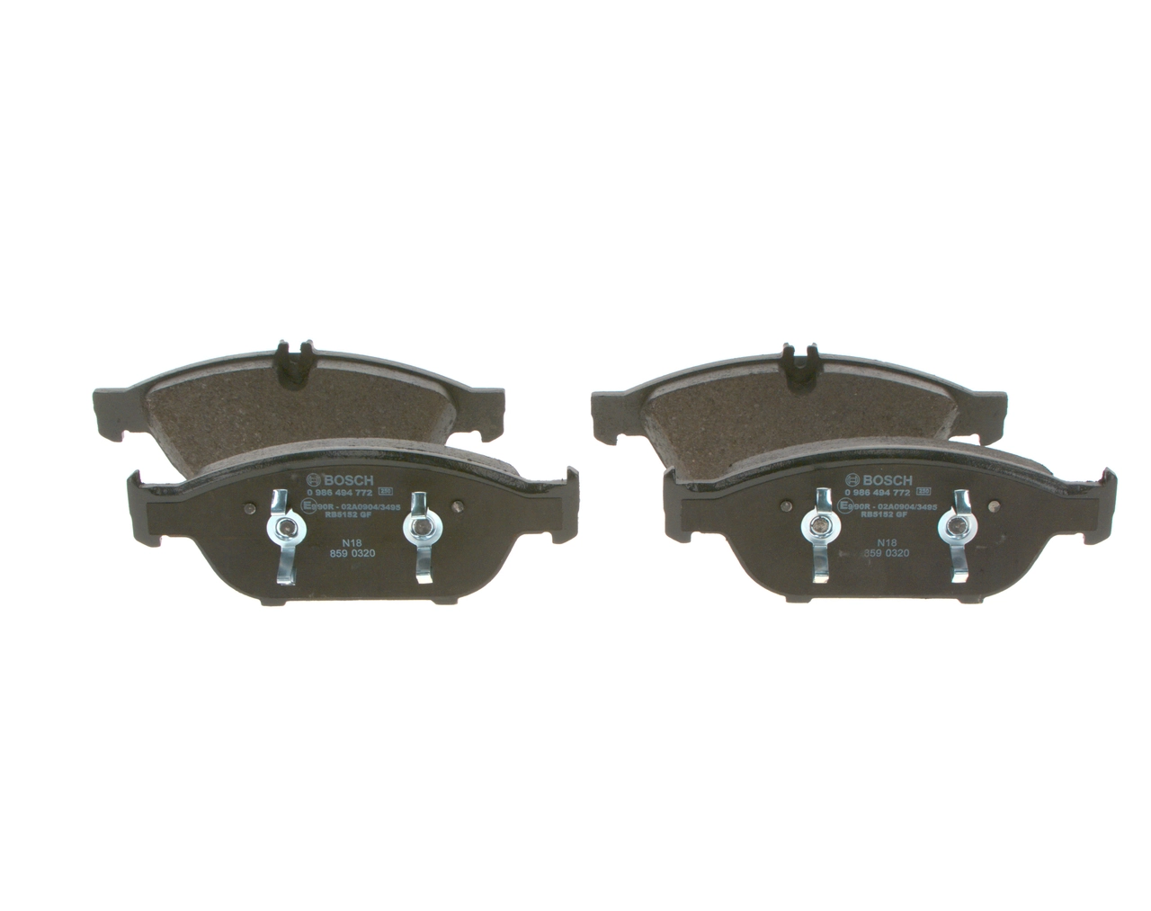 Brake Pad Set, disc brake 0 986 494 772