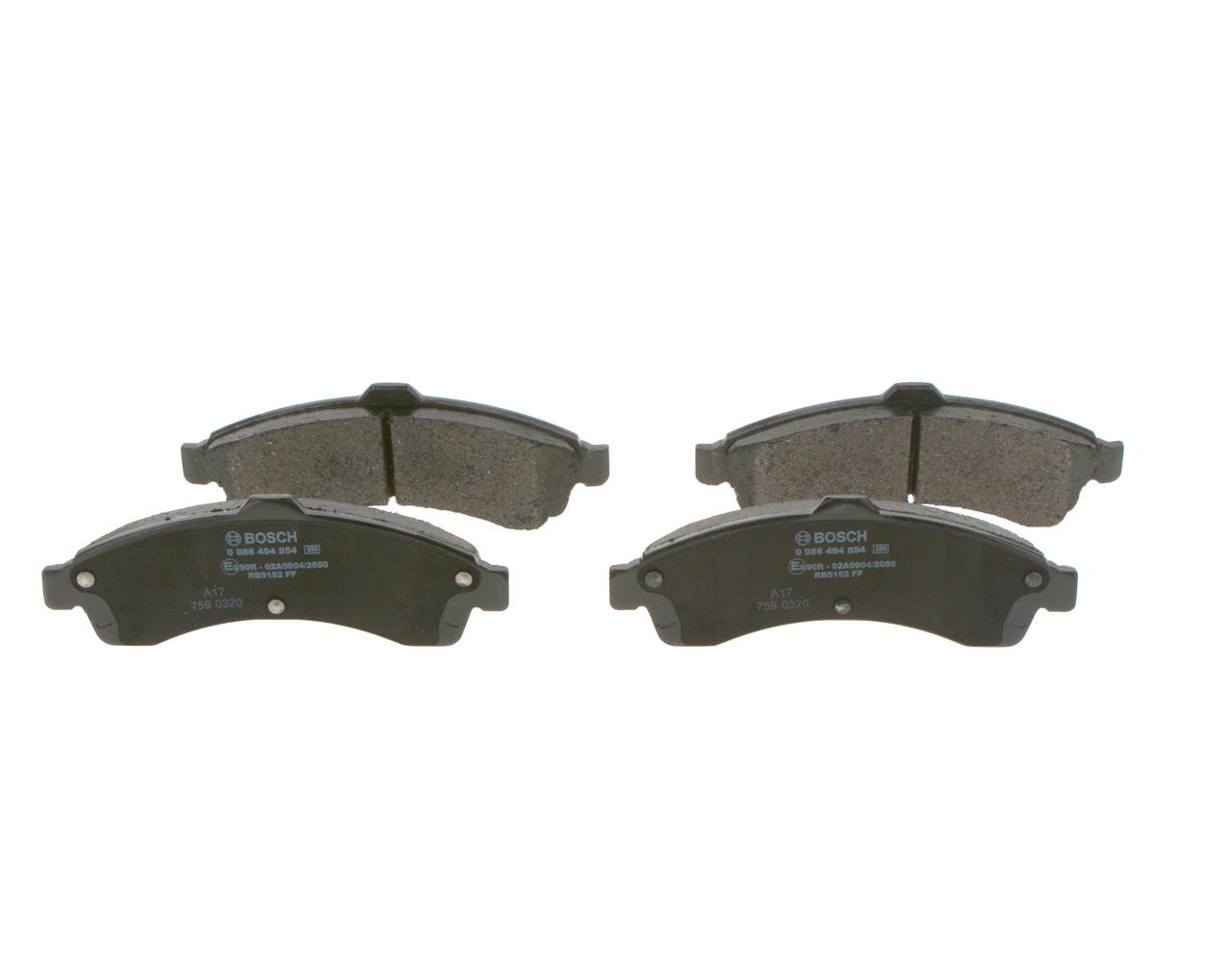 Brake Pad Set, disc brake 0 986 494 854