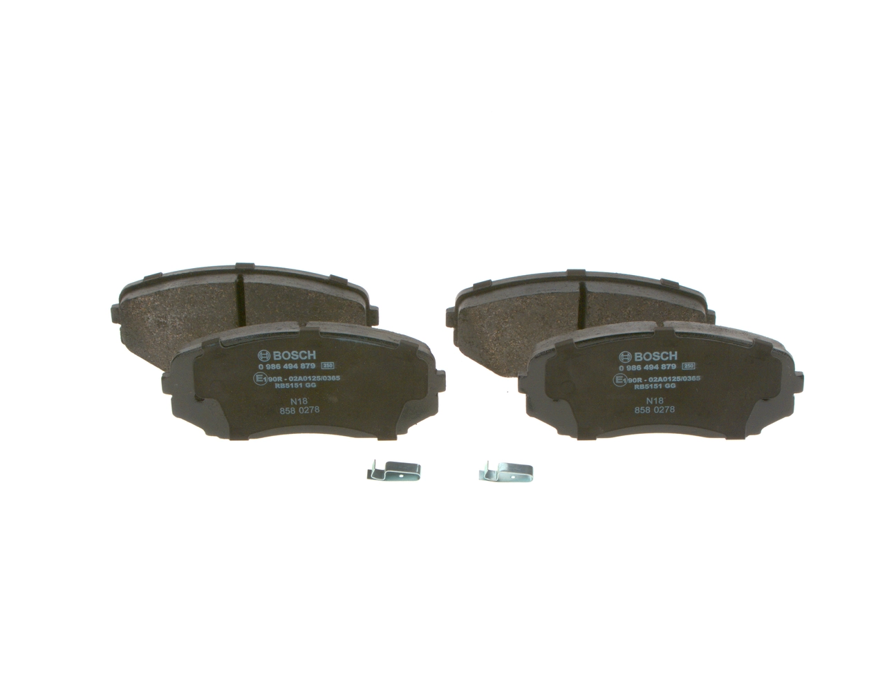 Brake Pad Set, disc brake 0 986 494 879