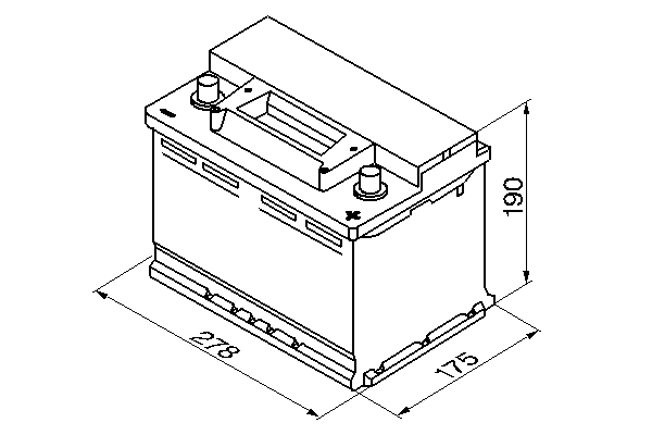 BOSCH 0 092 S30 080 Starter Battery