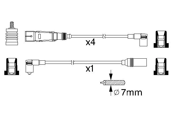 Ignition Cable Kit 0 986 356 355