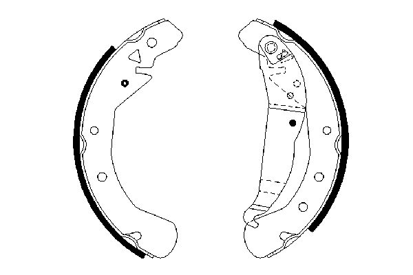 Brake Shoe Set 0 986 487 658