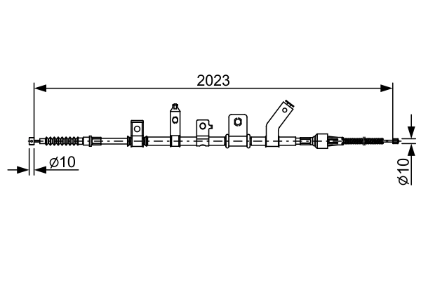 Cable Pull, parking brake 1 987 482 515