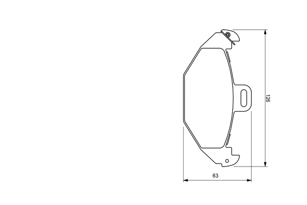 Brake Pad Set, disc brake 0 986 424 532