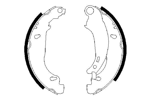 Brake Shoe Set 0 986 487 568