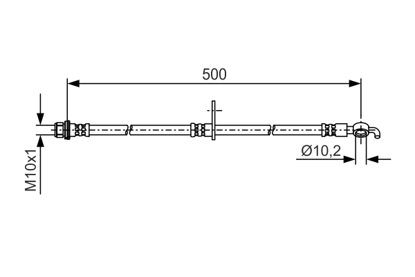Brake Hose 1 987 481 A36