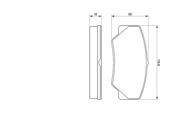 Brake Pad Set, disc brake 0 986 491 410