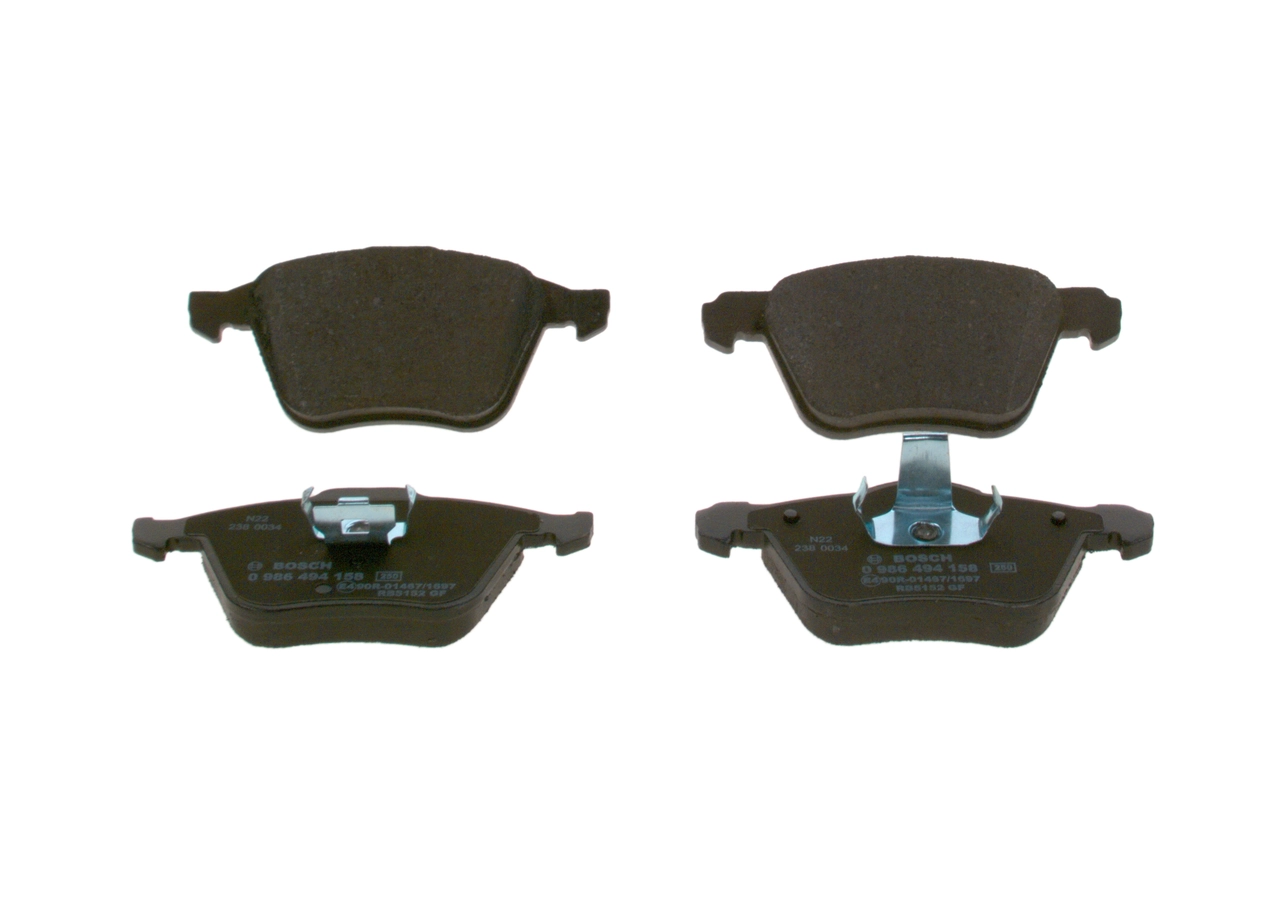 Brake Pad Set, disc brake 0 986 494 158