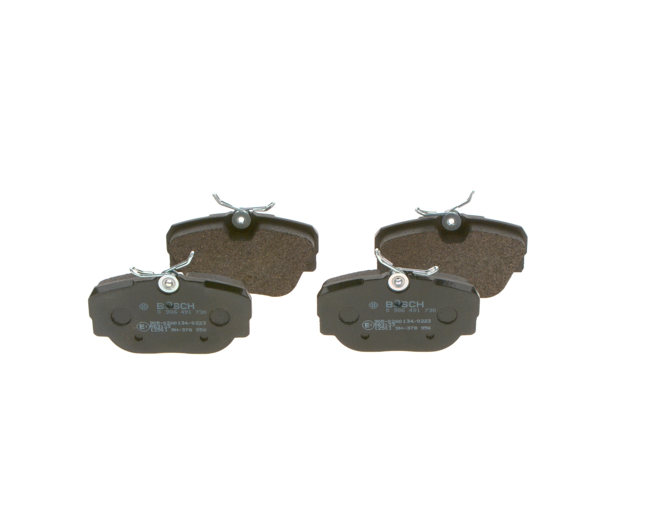 Brake Pad Set, disc brake 0 986 491 730