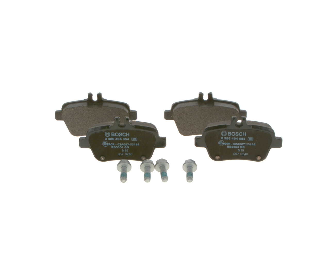 Brake Pad Set, disc brake 0 986 494 664
