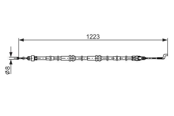 Cable Pull, parking brake 1 987 482 862