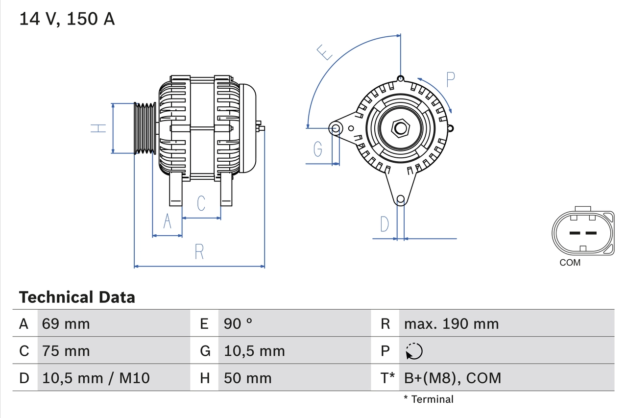 Alternator 0 986 046 220