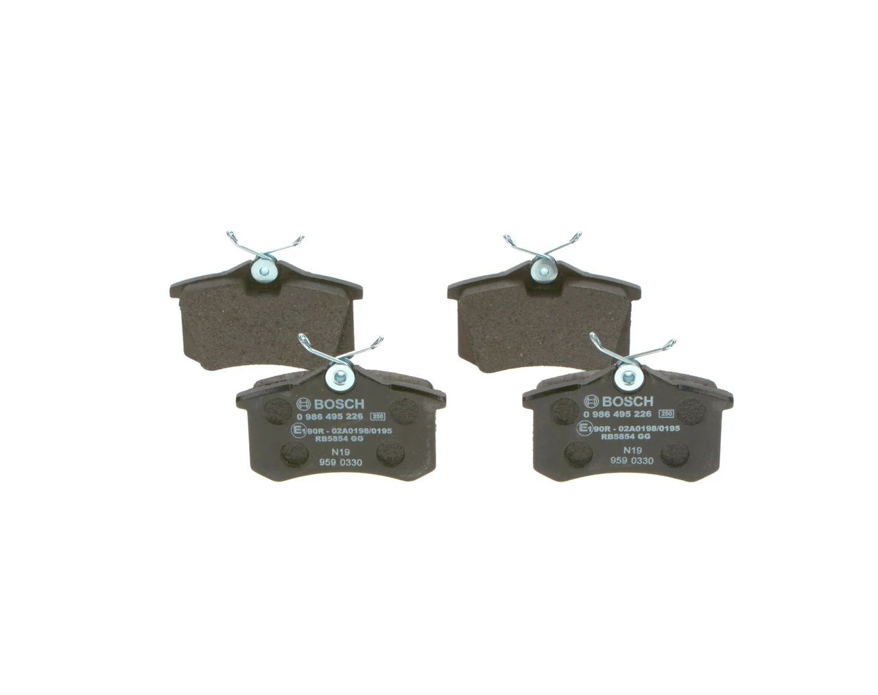 BOSCH 0 986 495 226 Brake Pad Set, disc brake