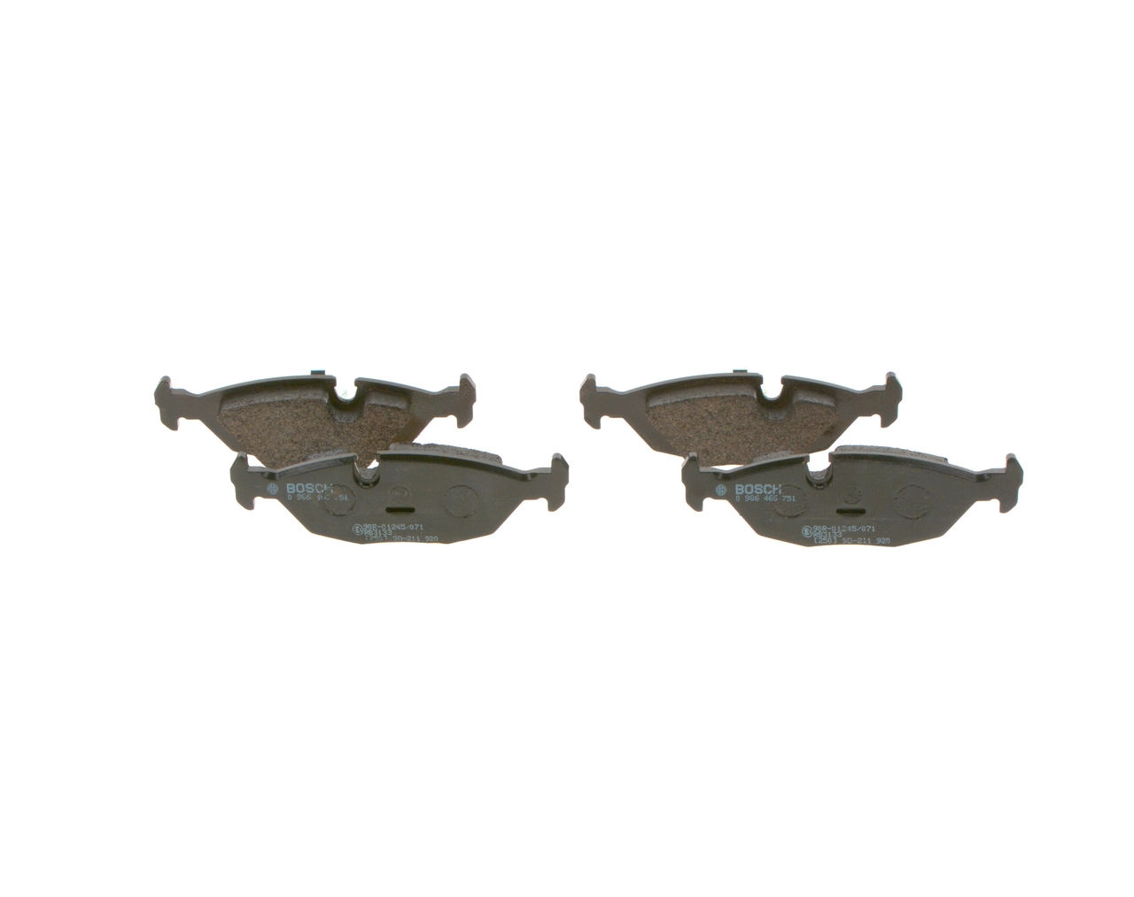 Brake Pad Set, disc brake 0 986 466 751