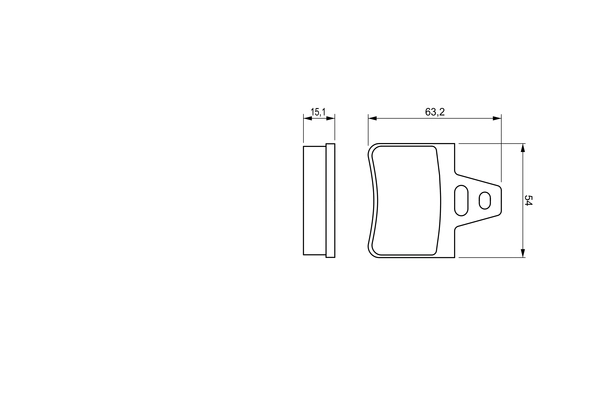 Brake Pad Set, disc brake 0 986 460 958