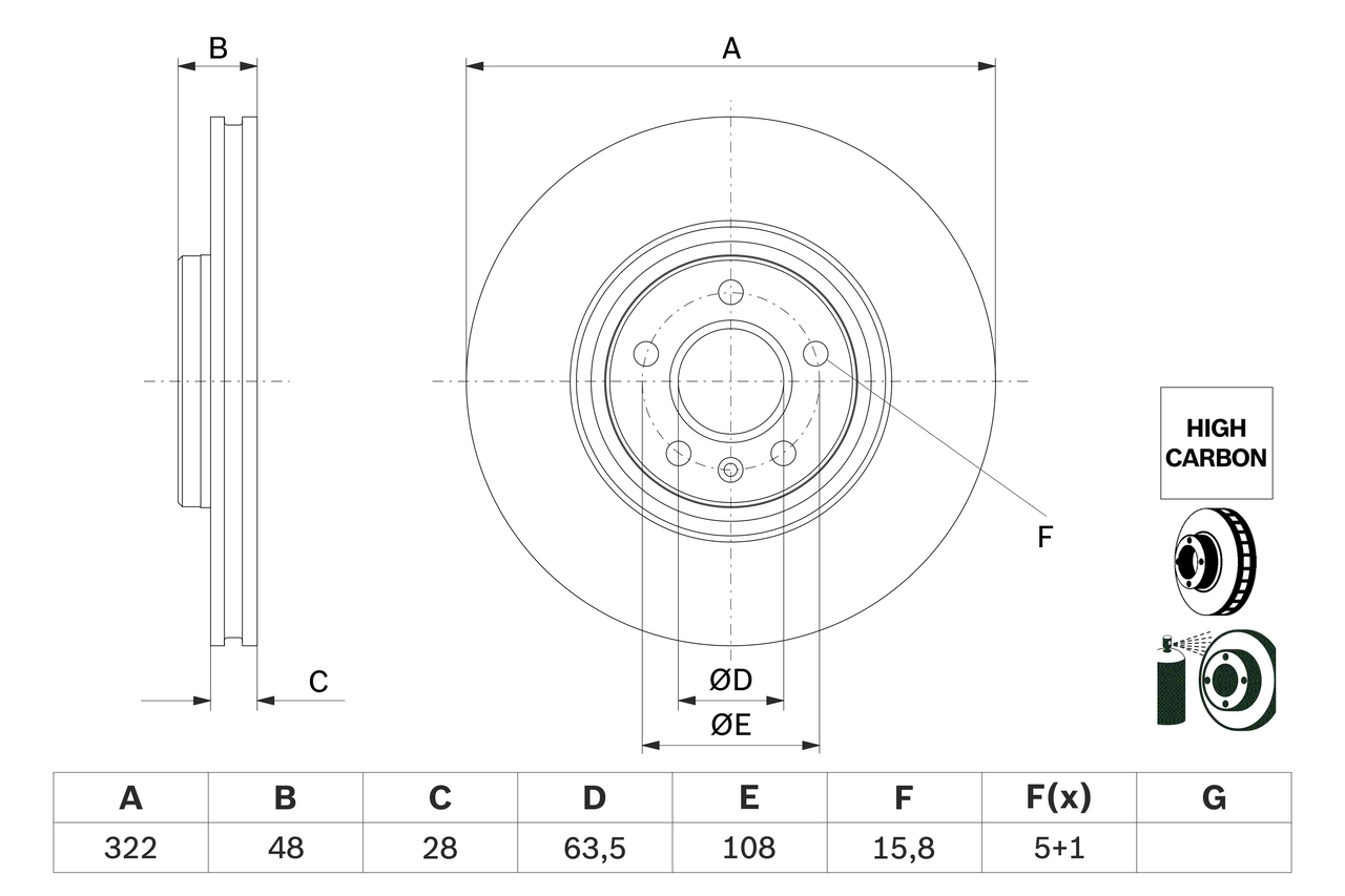 Brake Disc 0 986 479 F90