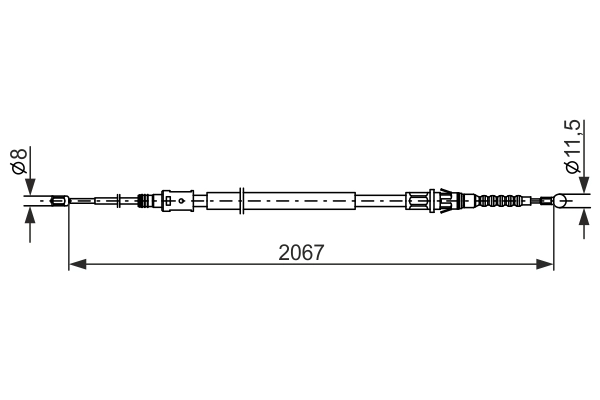 Cable Pull, parking brake 1 987 482 869