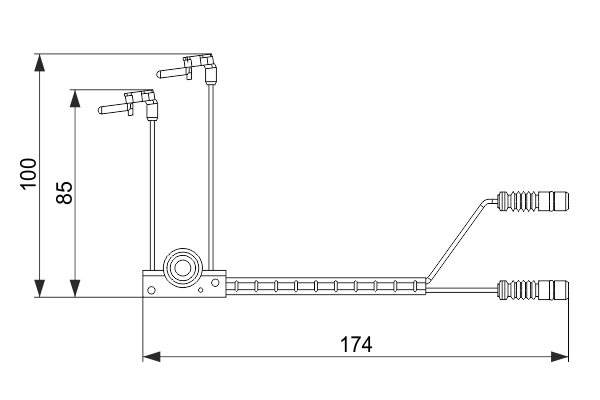 BOSCH 1 987 474 584 Warning Contact, brake pad wear