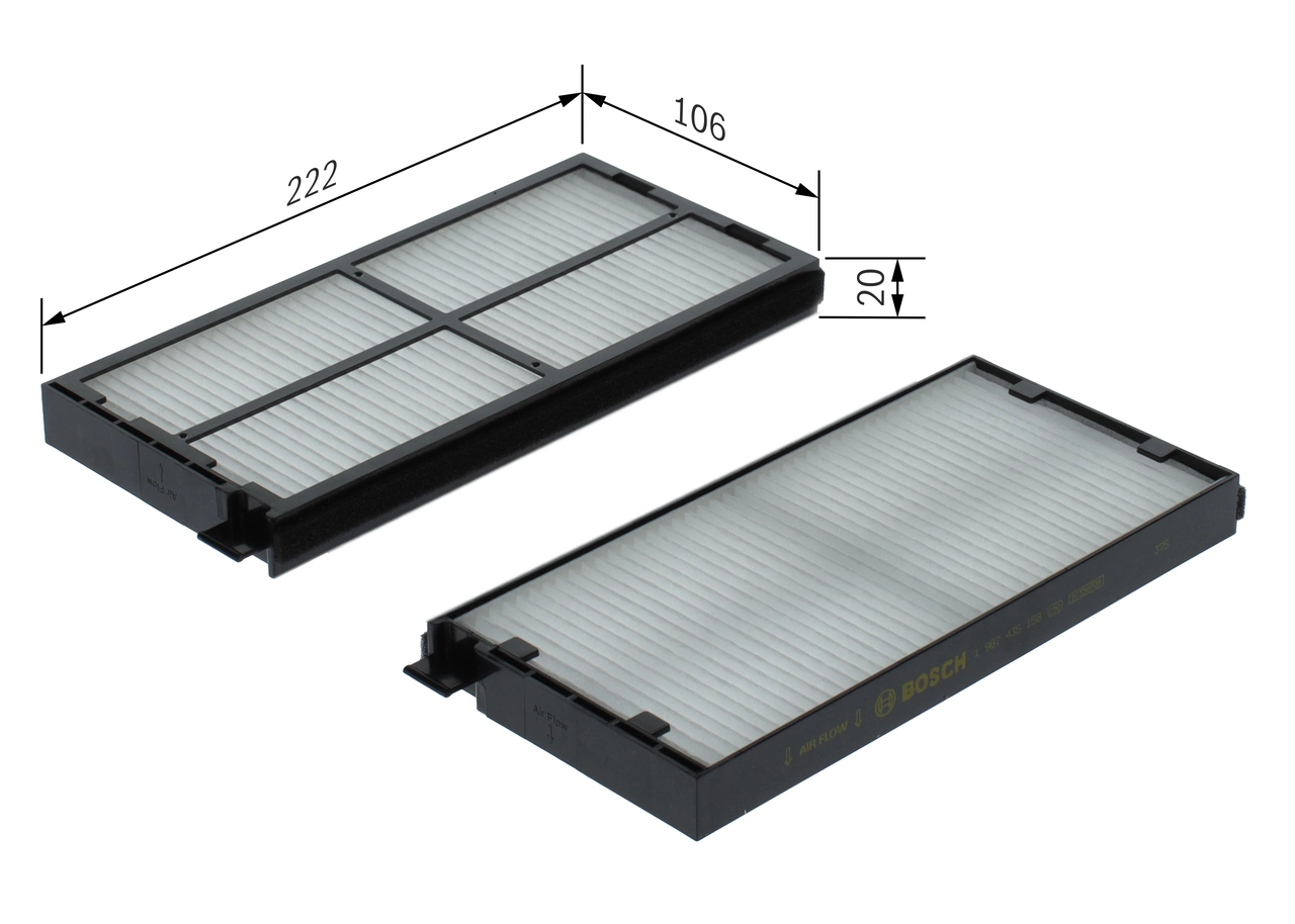 Filter, cabin air 1 987 435 158