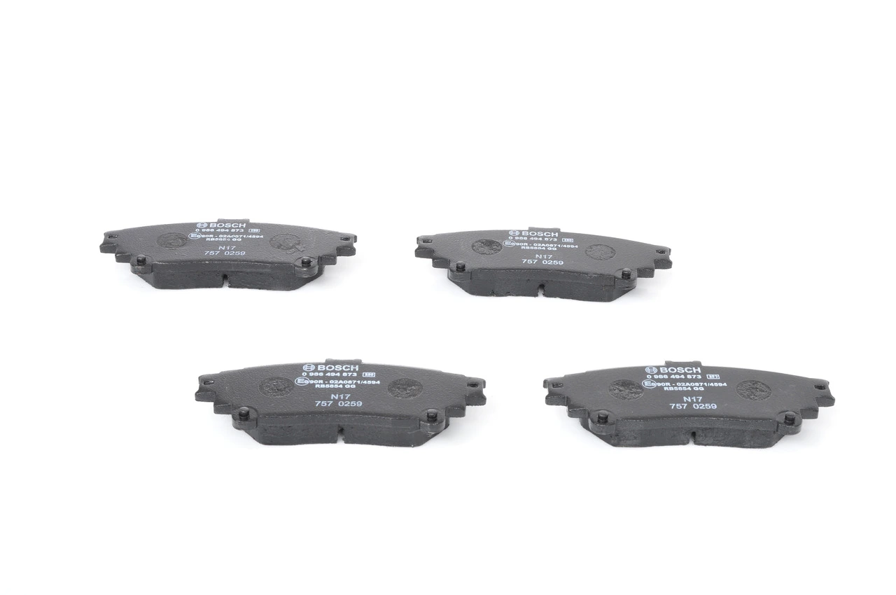 Brake Pad Set, disc brake 0 986 494 873