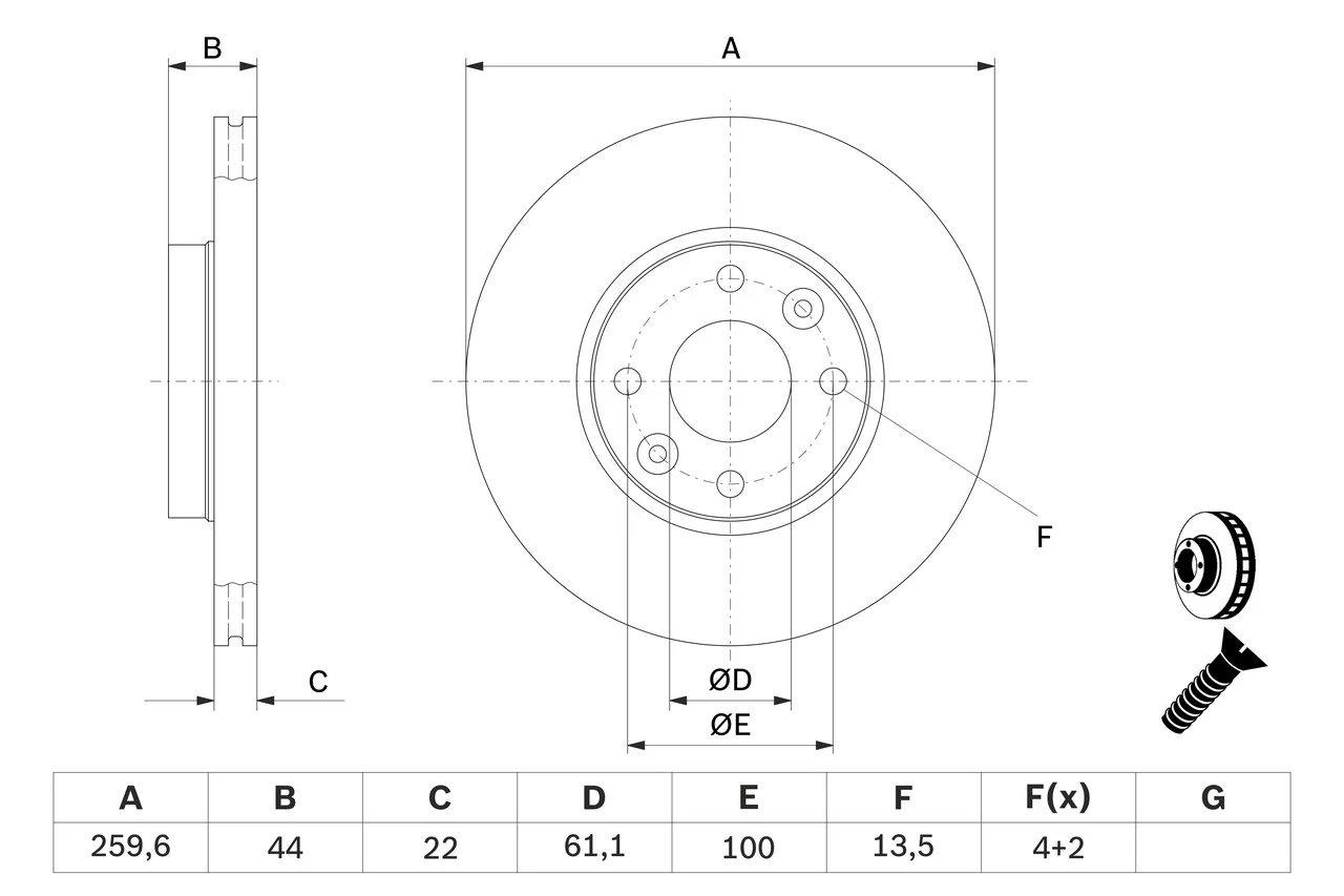 Brake Disc 0 986 479 103