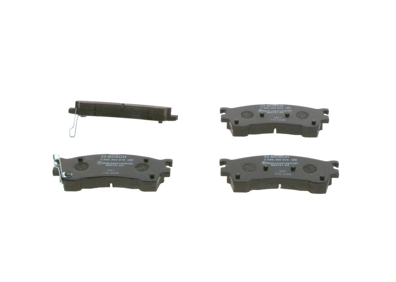Brake Pad Set, disc brake 0 986 460 975