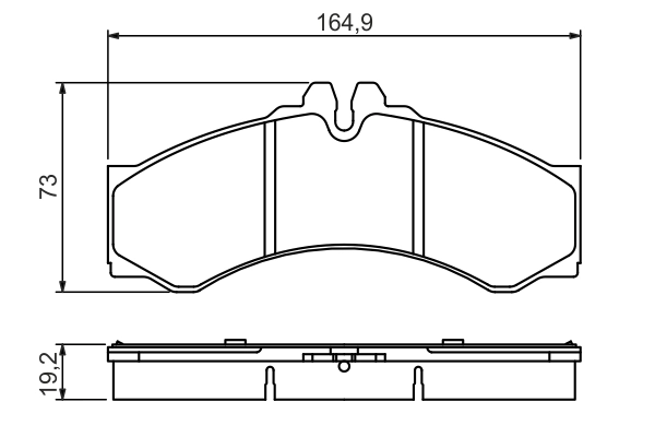 Brake Pad Set, disc brake 0 986 424 832