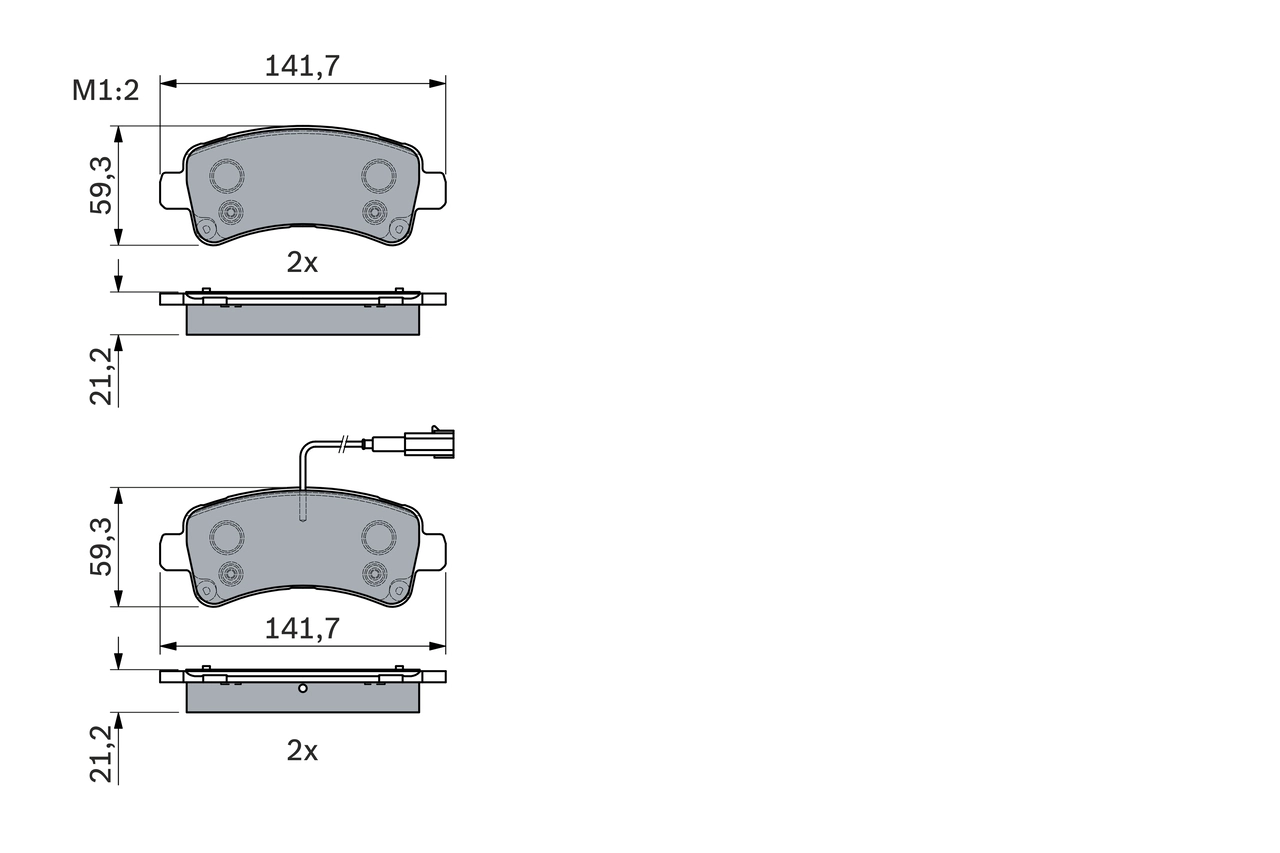 Brake Pad Set, disc brake 0 986 494 765