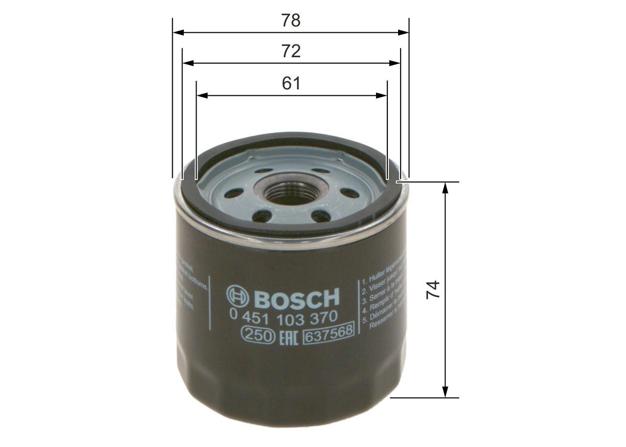 Oil Filter 0 451 103 370