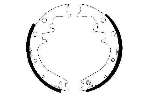 Brake Shoe Set 0 986 487 529