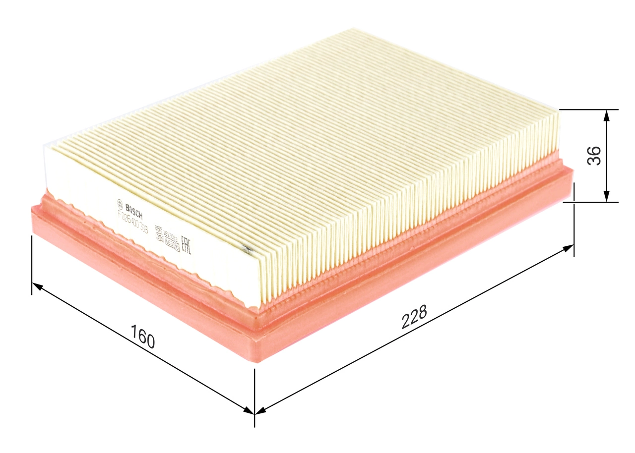 BOSCH F 026 400 358 Air Filter