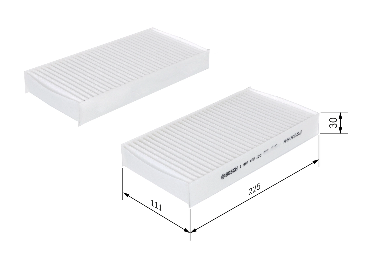 Filter, cabin air 1 987 432 220