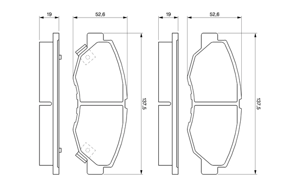 Brake Pad Set, disc brake 0 986 461 124