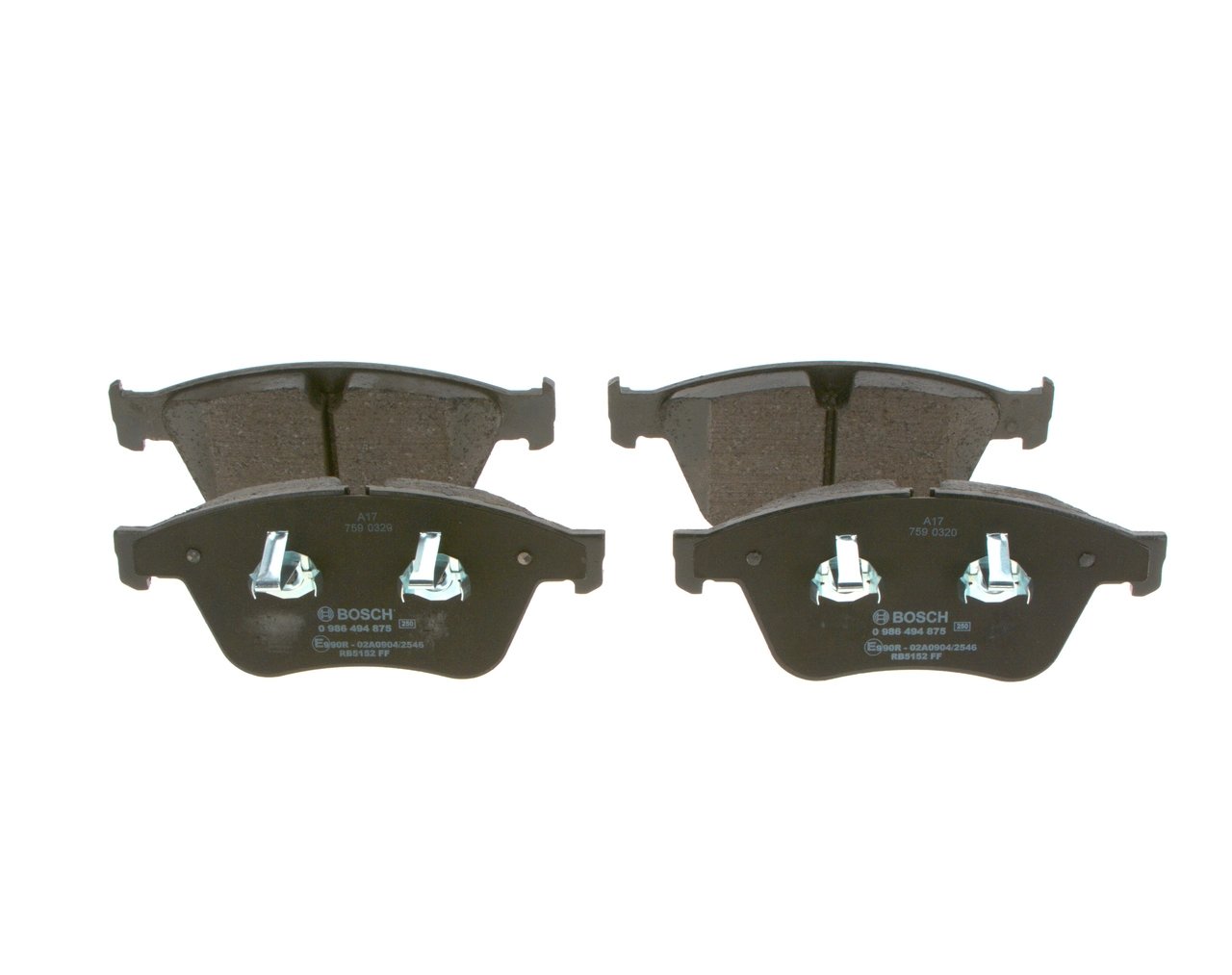 Brake Pad Set, disc brake 0 986 494 875