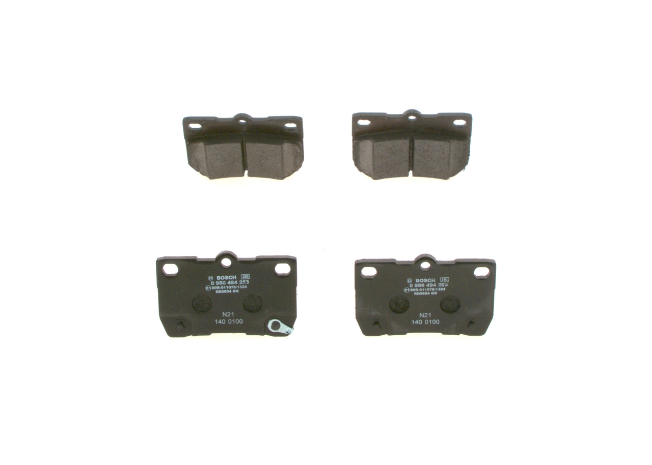 Brake Pad Set, disc brake 0 986 494 253