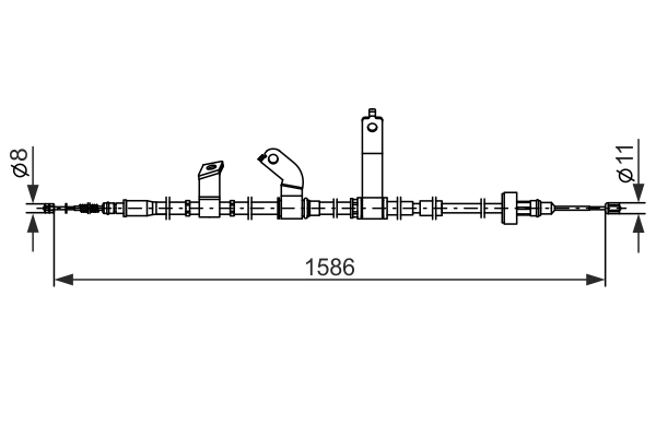 Cable Pull, parking brake 1 987 482 847