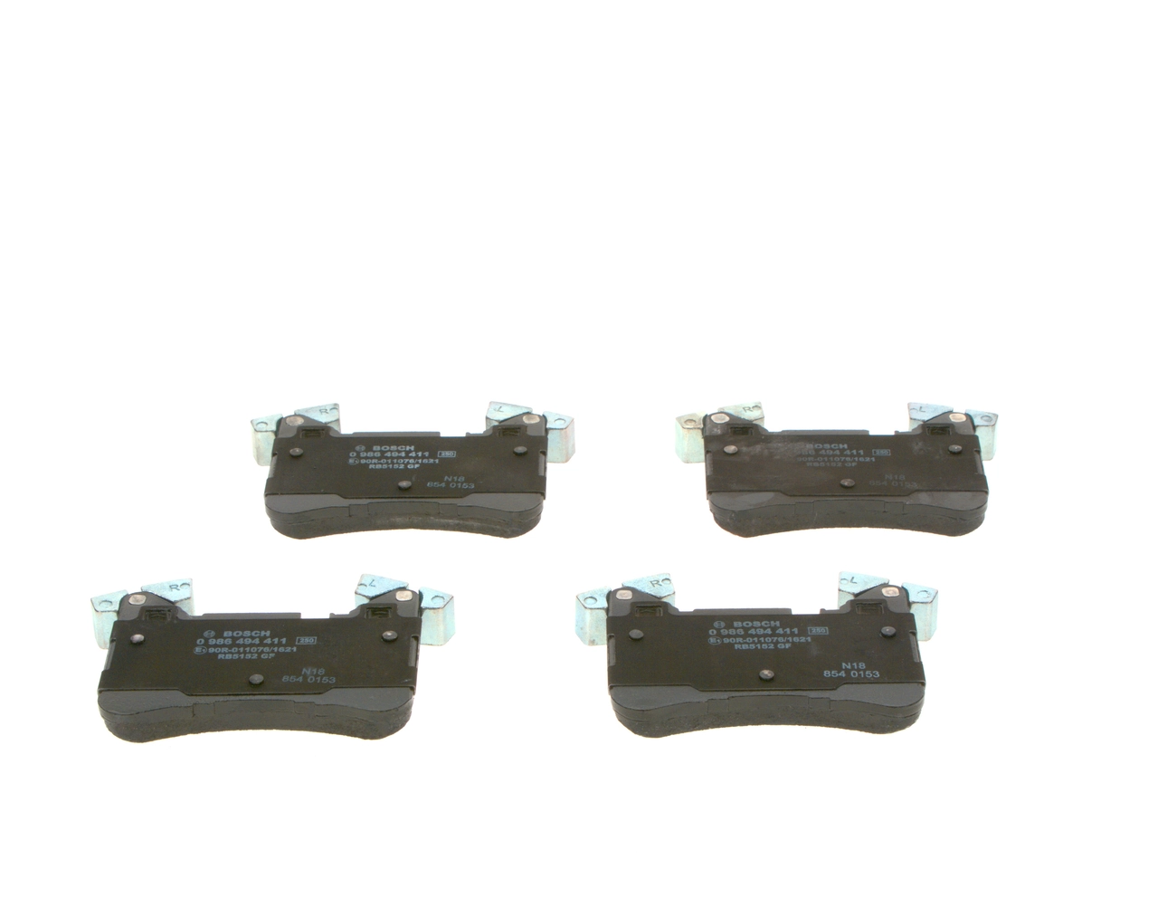 Brake Pad Set, disc brake 0 986 494 411