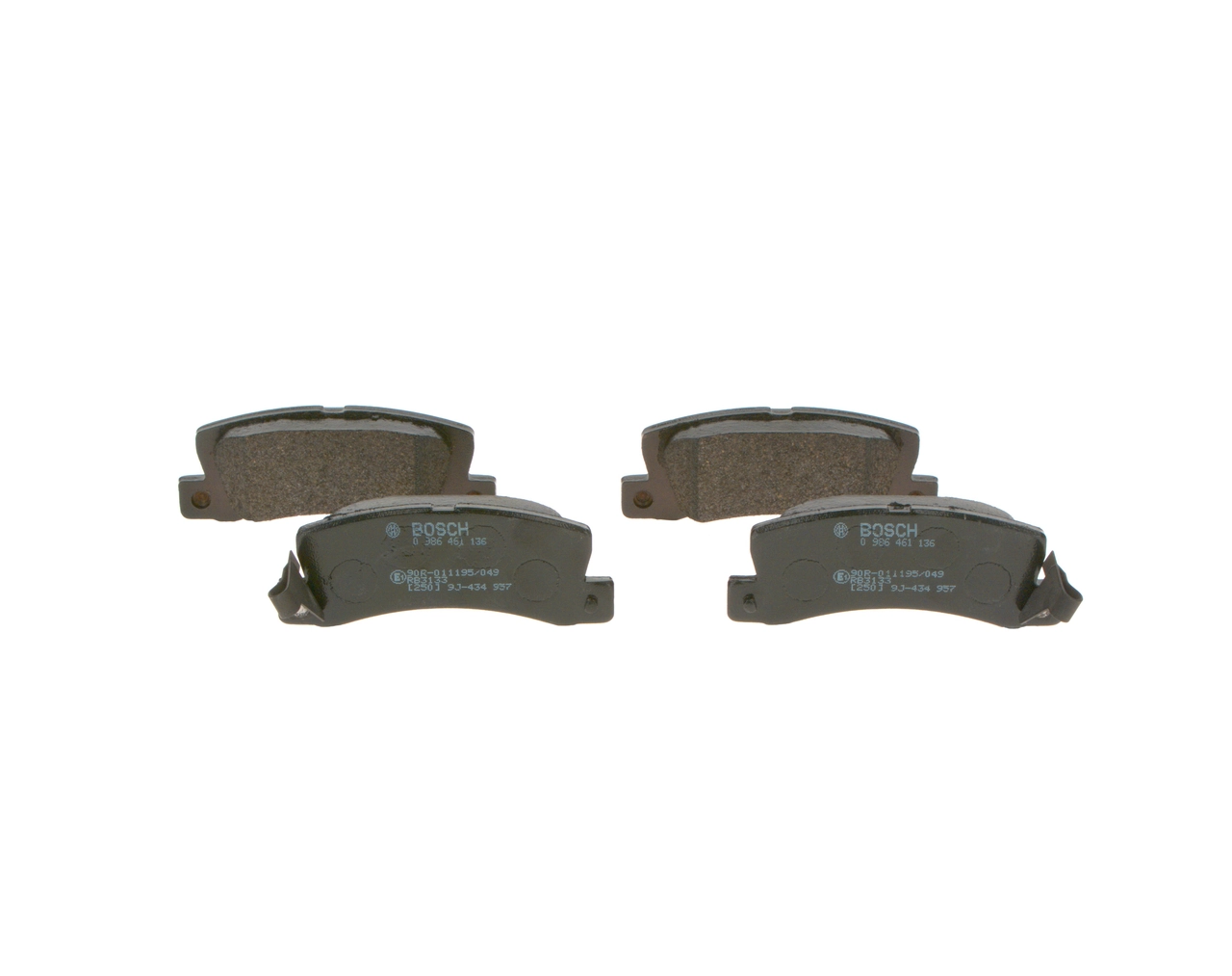 BOSCH 0 986 461 136 Brake Pad Set, disc brake