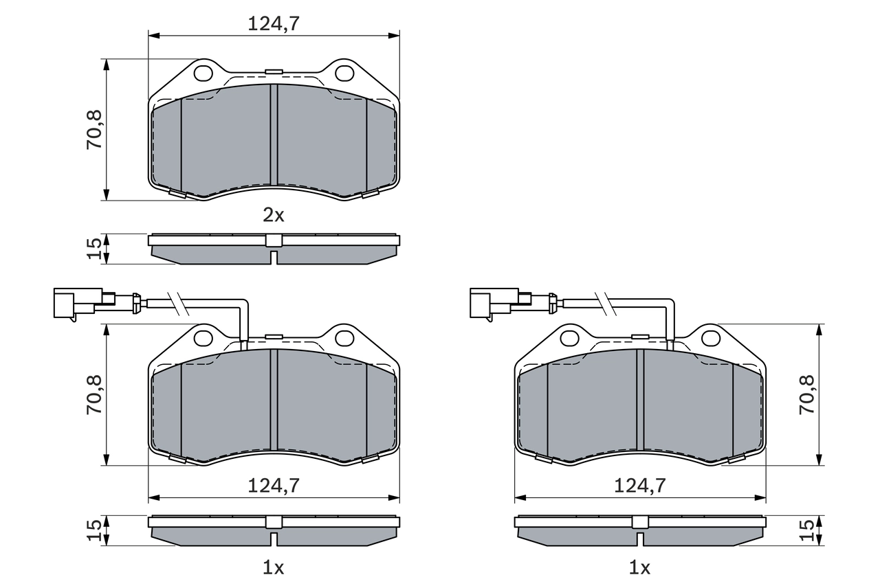Brake Pad Set, disc brake 0 986 494 903