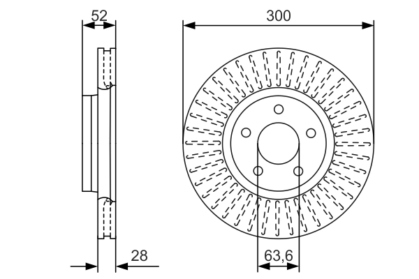 Brake Disc 0 986 479 D38