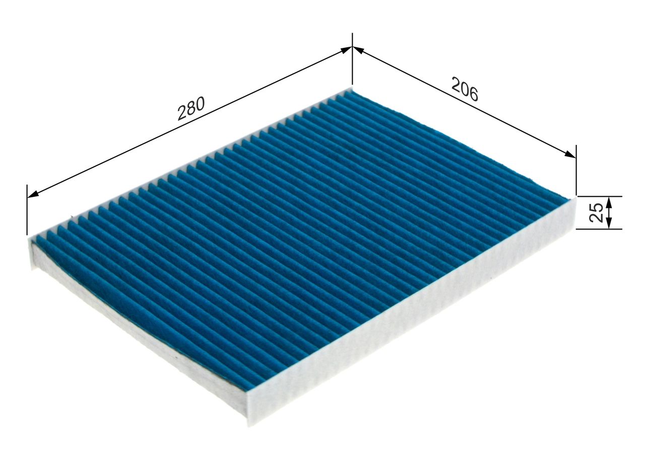 Filter, cabin air FILTER+pro 0 986 628 563