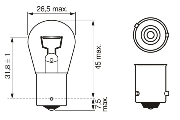 Bulb, direction indicator Pure Light BL 1 987 301 018