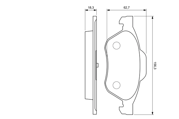 Brake Pad Set, disc brake 0 986 494 034
