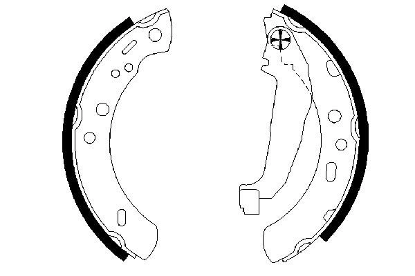 Brake Shoe Set 0 986 487 604