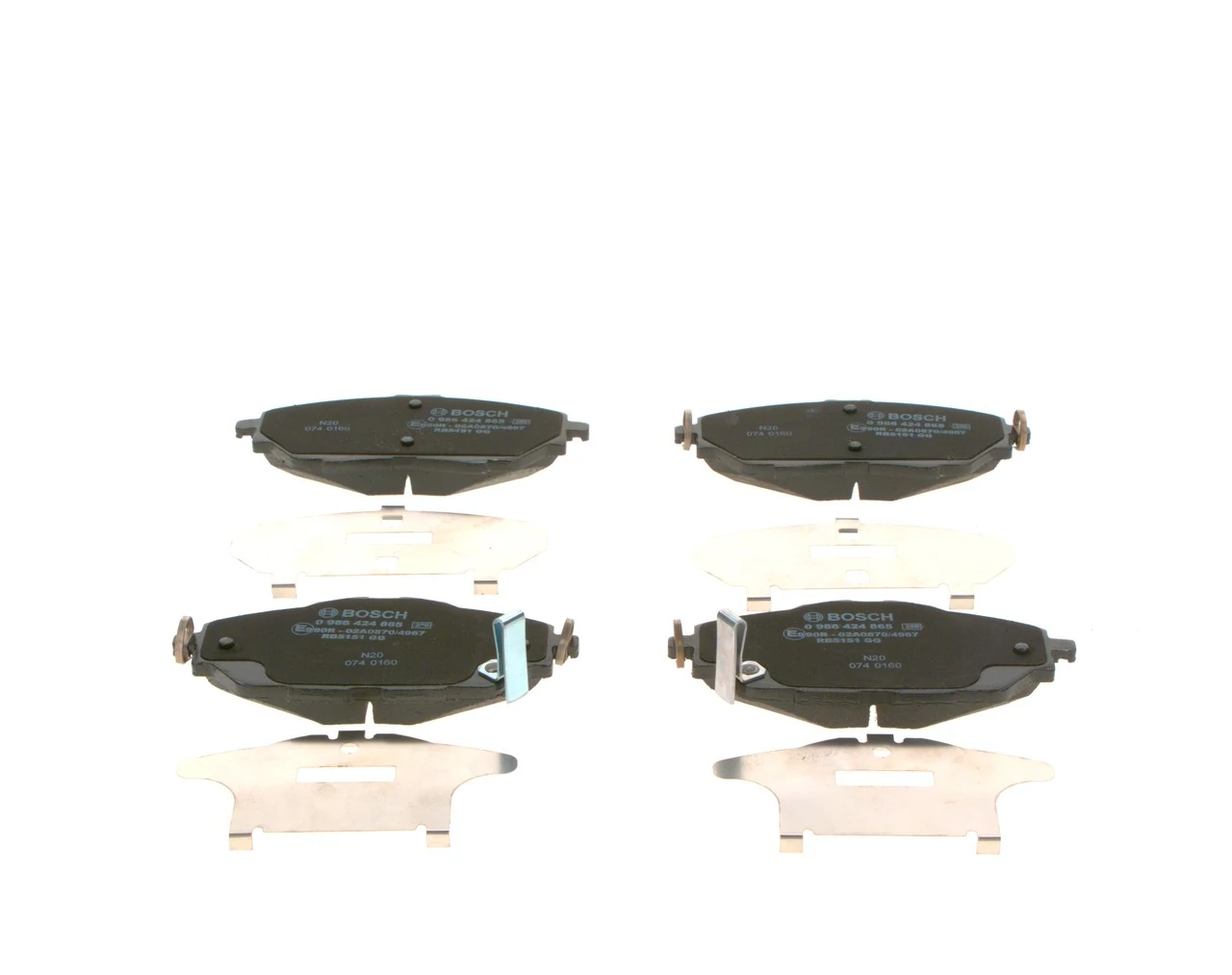 Brake Pad Set, disc brake 0 986 424 865