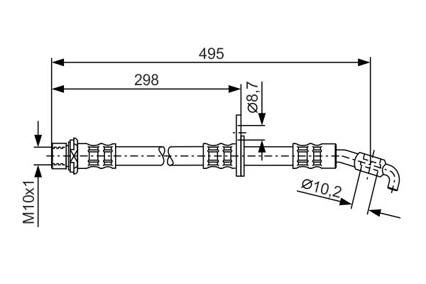 BOSCH 1 987 476 962 Brake Hose