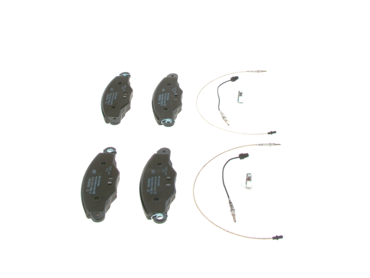 Brake Pad Set, disc brake 0 986 424 511