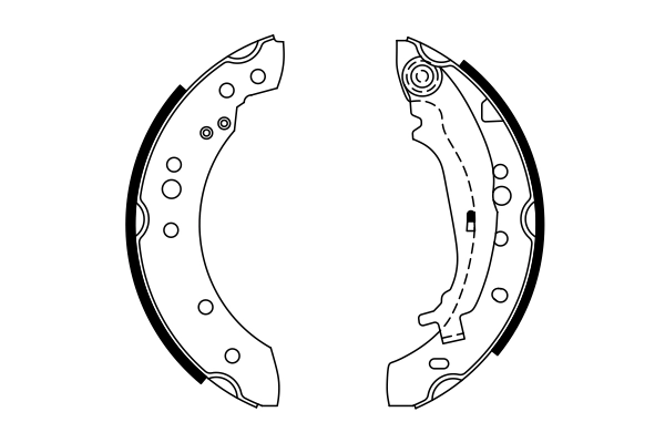 Brake Shoe Set 0 986 487 746