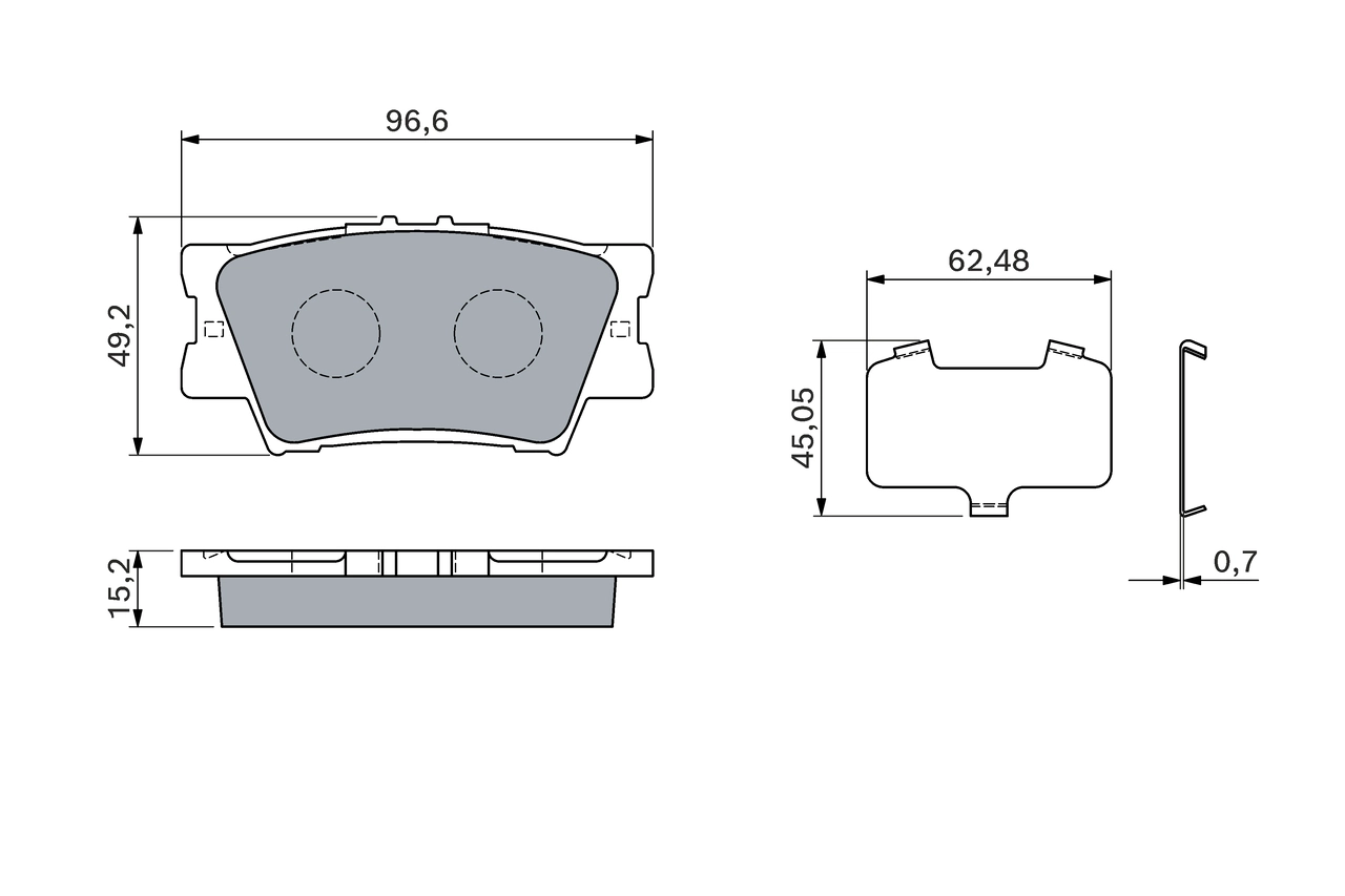 Brake Pad Set, disc brake 0 986 460 119